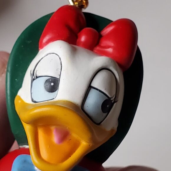 Vintage Disney Daisy Duck Christmas Carol Holiday Tree Ornament 3.5" With Box - Picture 5 of 5